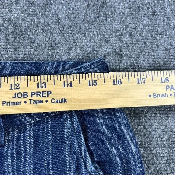 Jaded Gypsy Pants Womens Small Blue Spiral Cluster Denim Cargo Striped Jogger